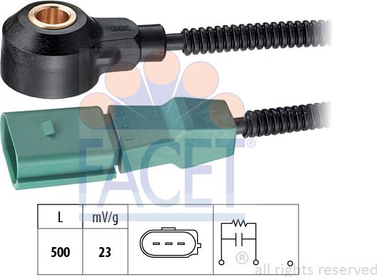 FACET 9.3163 - Detonācijas devējs www.autospares.lv