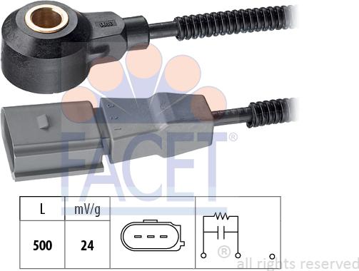 FACET 9.3180 - Detonācijas devējs www.autospares.lv