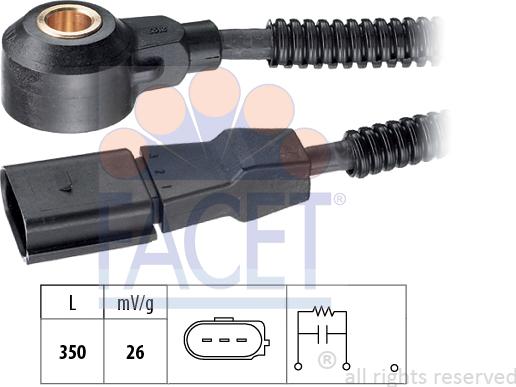 FACET 9.3170 - Detonācijas devējs www.autospares.lv