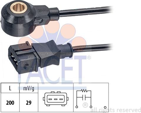 FACET 9.3244 - Detonācijas devējs www.autospares.lv