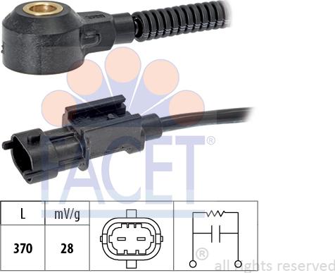 FACET 9.3252 - Detonācijas devējs www.autospares.lv