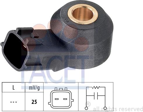 FACET 9.3257 - Detonācijas devējs www.autospares.lv