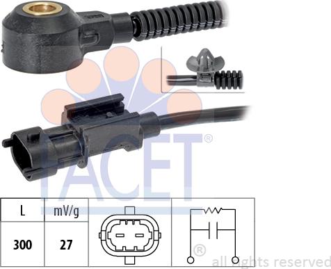 FACET 9.3208 - Detonācijas devējs www.autospares.lv