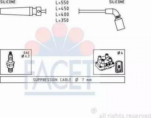 Janmor D7S - Augstsprieguma vadu komplekts www.autospares.lv