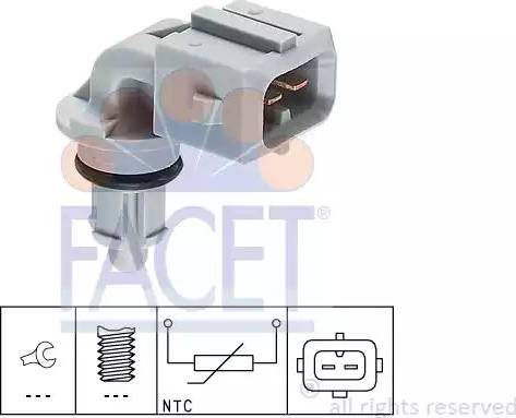 FACET 10.4002 - Devējs, Ieplūstošā gaisa temperatūra www.autospares.lv