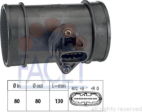 FACET 10.1445 - Gaisa masas mērītājs autospares.lv