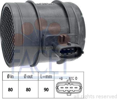 FACET 10.1483 - Gaisa masas mērītājs www.autospares.lv