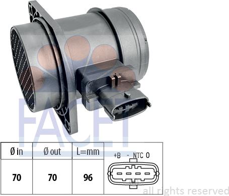 FACET 10.1537 - Gaisa masas mērītājs www.autospares.lv