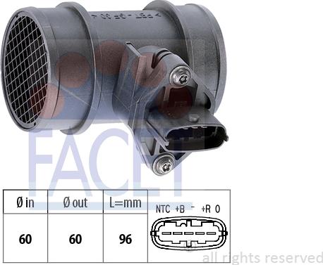 FACET 10.1038 - Gaisa masas mērītājs www.autospares.lv