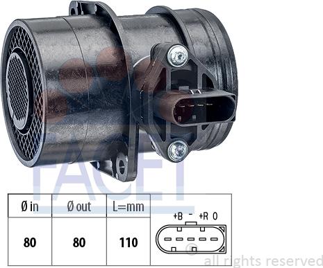 FACET 10.1191 - Gaisa masas mērītājs autospares.lv