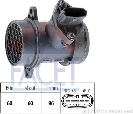 FACET 10.1158 - Gaisa masas mērītājs autospares.lv