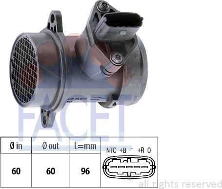 FACET 10.1379 - Gaisa masas mērītājs autospares.lv