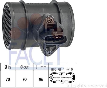 FACET 10.1264 - Gaisa masas mērītājs www.autospares.lv