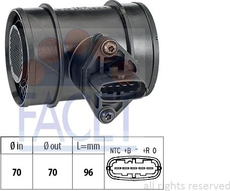 FACET 10.1289 - Gaisa masas mērītājs www.autospares.lv