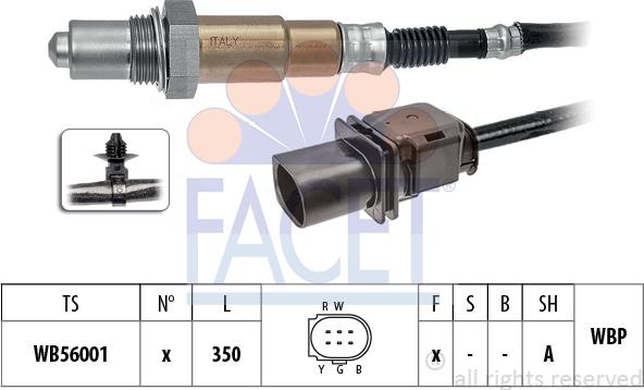 FACET 10.8494 - Лямбда-зонд, датчик кислорода www.autospares.lv