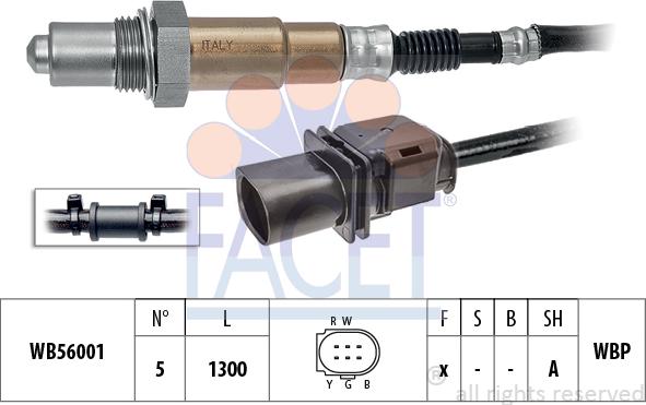 FACET 10.8462 - Лямбда-зонд, датчик кислорода www.autospares.lv