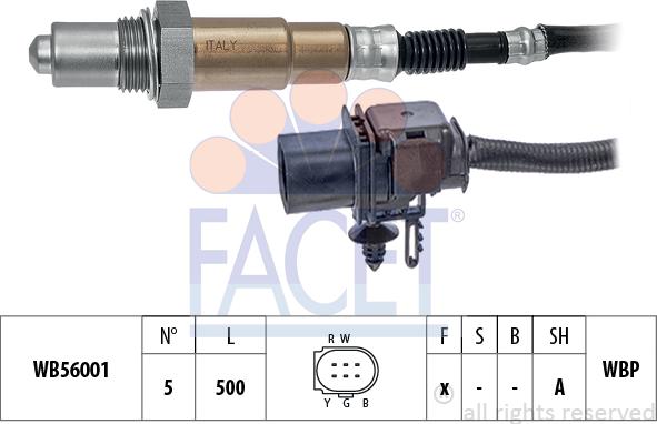 FACET 10.8406 - Лямбда-зонд, датчик кислорода www.autospares.lv