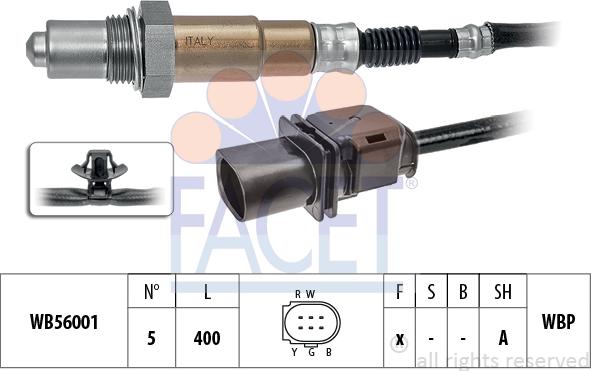 FACET 10.8403 - Лямбда-зонд, датчик кислорода www.autospares.lv