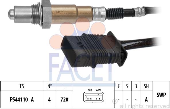 FACET 10.8554 - Lambda zonde www.autospares.lv