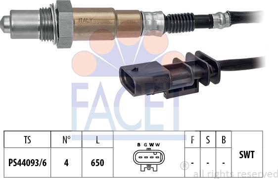 FACET 10.8509 - Lambda zonde www.autospares.lv