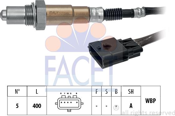 FACET 10.8504 - Lambda zonde www.autospares.lv