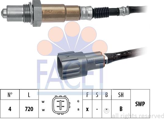 FACET 10.8539 - Lambda zonde www.autospares.lv