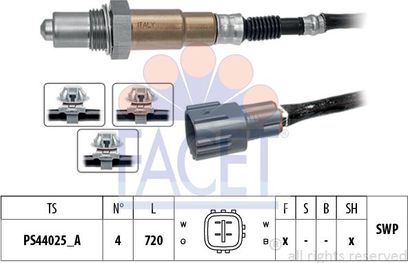 FACET 10.8530 - Lambda zonde www.autospares.lv