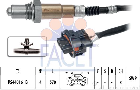 FACET 10.8538 - Lambda zonde autospares.lv