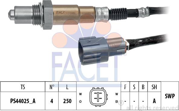 FACET 10.8524 - Lambda zonde www.autospares.lv