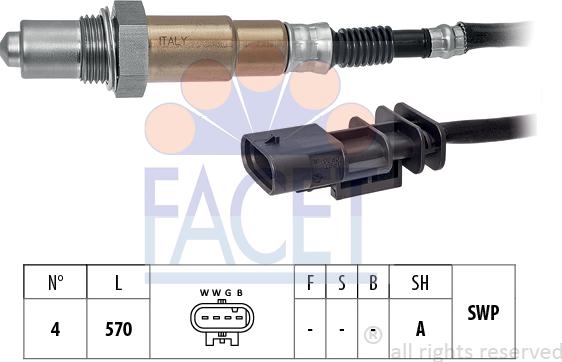 FACET 10.8528 - Lambda zonde www.autospares.lv