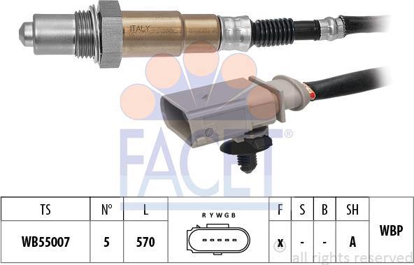 FACET 10.8574 - Lambda zonde www.autospares.lv