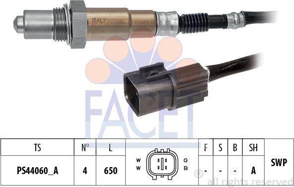 FACET 10.8609 - Lambda zonde www.autospares.lv