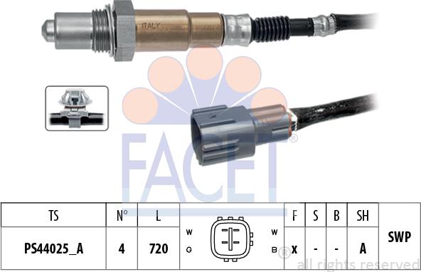 FACET 10.8600 - Lambda zonde www.autospares.lv