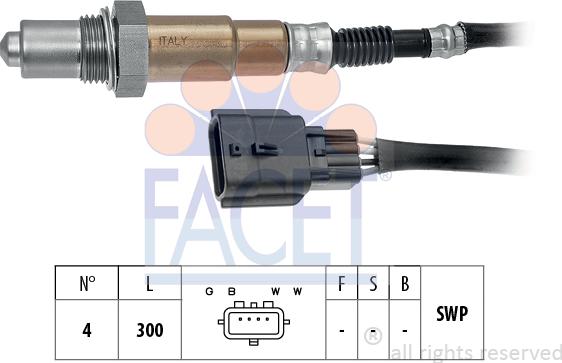 FACET 10.8612 - Lambda zonde www.autospares.lv