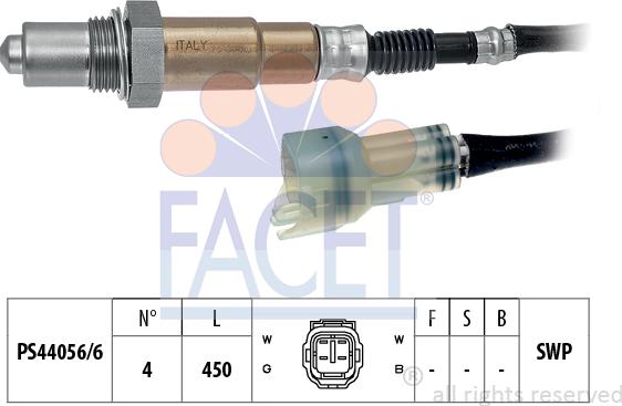 FACET 10.8093 - Lambda zonde www.autospares.lv