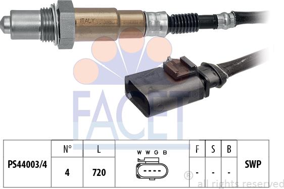 FACET 10.8056 - Лямбда-зонд, датчик кислорода www.autospares.lv