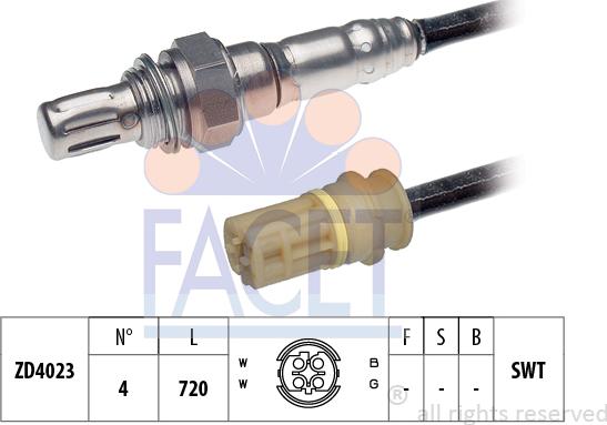 FACET 10.8087 - Lambda zonde www.autospares.lv