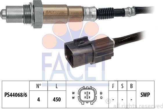 FACET 10.8074 - Lambda zonde www.autospares.lv