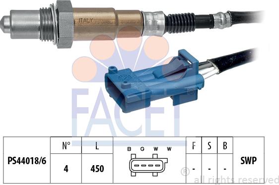 FACET 10.8078 - Lambda Sensor www.autospares.lv