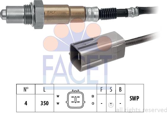 FACET 10.8192 - Lambda zonde www.autospares.lv