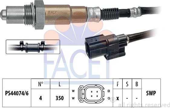 FACET 10.8152 - Lambda zonde www.autospares.lv