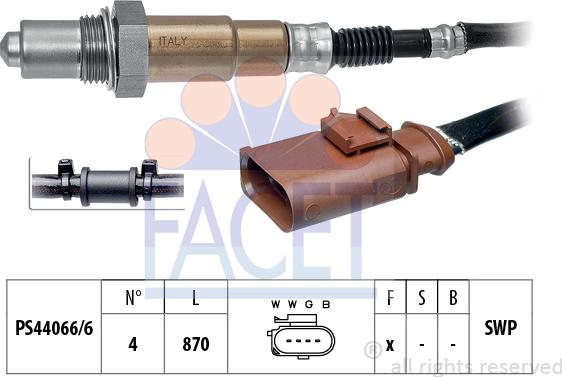 FACET 10.8189 - Лямбда-зонд, датчик кислорода www.autospares.lv