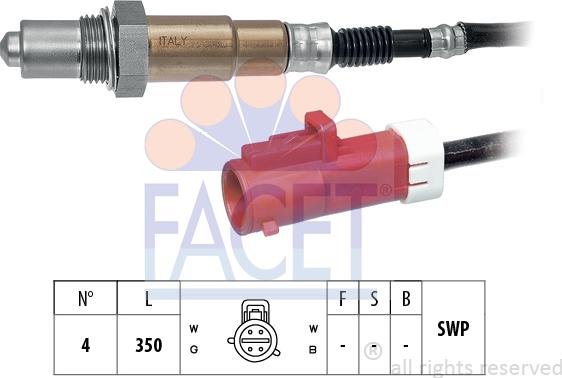 FACET 10.8183 - Lambda zonde www.autospares.lv