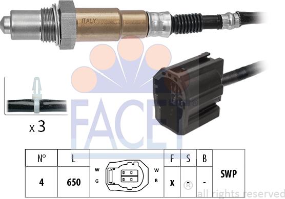 FACET 10.8139 - Lambda zonde www.autospares.lv