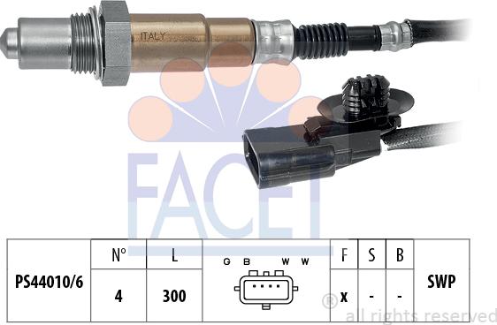 FACET 10.8132 - Lambda Sensor www.autospares.lv