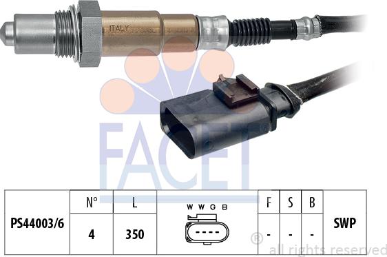 FACET 10.8176 - Lambda zonde www.autospares.lv