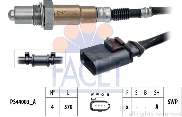 FACET 10.8347 - Lambda zonde www.autospares.lv