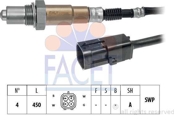 FACET 10.8357 - Lambda zonde www.autospares.lv