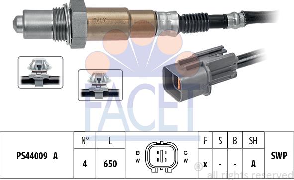 FACET 10.8369 - Лямбда-зонд, датчик кислорода www.autospares.lv