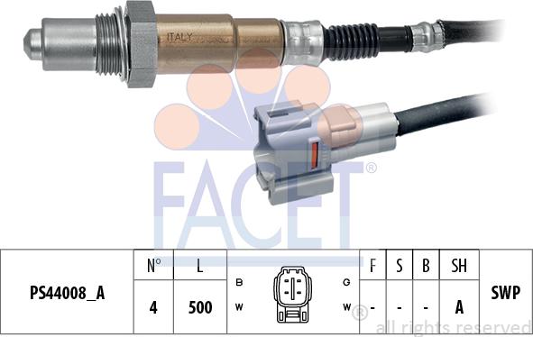 FACET 10.8316 - Lambda zonde autospares.lv